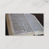 聖書を開く 名刺 (裏面)
