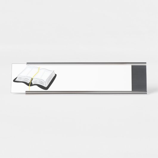 聖書を開けて下さい デスクネームプレート (正面)