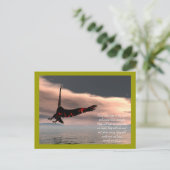 聖書イザヤ40節：ワシと28-31 ポストカード (スタンド正面)