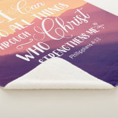 聖書クリスチャンのシェルパ毛布 シェルパブランケット (3/4)