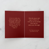 聖書クリスチャンフォトクリスマスカード(詩付き) シーズンカード (内部)