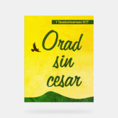 聖書スペインのの保祈節 アクリルサイン (正面)