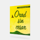 聖書スペインのの保祈節 アクリルサイン (傾斜)