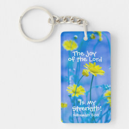 聖書ネヘミヤ主の喜びカスタム キーホルダー