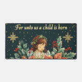 聖書パーソナライズされたの出生チャイルド&バース デスクマット (正面)
