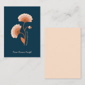 聖書パーソナライズされた聖句レトロフローラ ノートカード (正面/裏面)