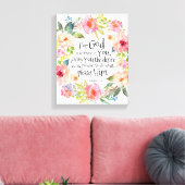 聖書ピリピ2:13引き伸ばしキャンバス キャンバスプリント (インサイチュ (リビング))