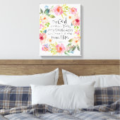 聖書ピリピ2:13引き伸ばしキャンバス キャンバスプリント (インサイチュ (寝室))