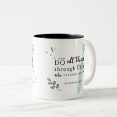 聖書ピリピ4:13マグ ツートーンマグカップ (正面右)