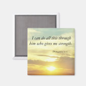 聖書ピリピ4:13磁石 マグネット (正面/裏面)