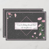 聖書ピリピ4:13花 | シーズンカード (正面/裏面)