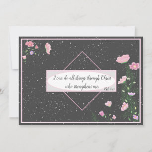 聖書ピリピ4:13花   シーズンカード