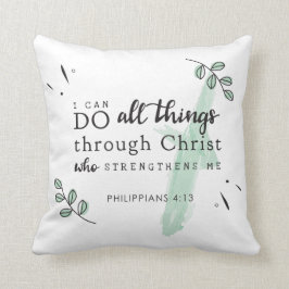聖書ピリピ4:13 クッション