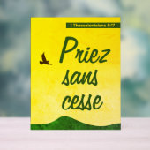 聖書フランスのの聖句 | モチベーション価格 アクリルサイン (ニュートラル)