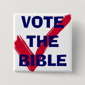 聖書ボタンを投票して下さい 缶バッジ (正面)