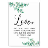 聖書モダン聖句コリント人カード テーブルナンバー (裏面)