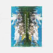 聖書与えの節を休めよう フリースブランケット (正面)