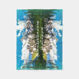 聖書与えの節を休めよう フリースブランケット