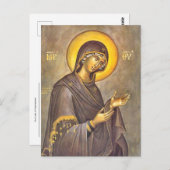 聖書交換正教会の聖母のアイコン ポストカード (正面/裏面)