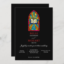 聖書付き教会結婚ガラス