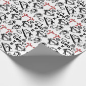 聖書十字架ネックレス聖ハート芸術 ラッピングペーパー (角)