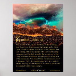 聖書引用文十戒シナイ山 ポスター
