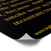 聖書引用文十戒シナイ山 ポスター (角)