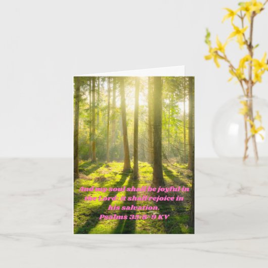 聖書引用文 カード (黄色い花)