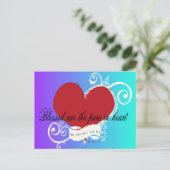 聖書感動的のマタイ5:8賛美はある。 ポストカード (スタンド正面)