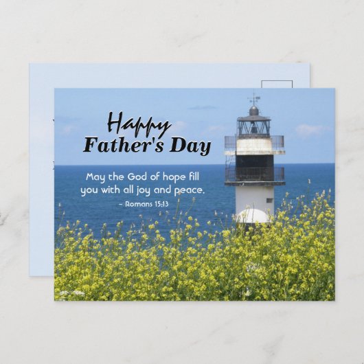 聖書感動的の父の日 ポストカード (正面/裏面)