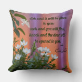 聖書感動的の聖句 クッション (正面)