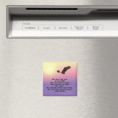 聖書感動的の聖句 – 主の中のワシの希望 マグネット (インサイチュ (食洗機))