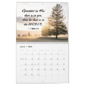 聖書感動的の詩と自然の写真 カレンダー (3月 2026)