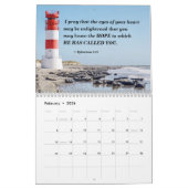 聖書感動的の詩と自然の写真 カレンダー (2月 2026)