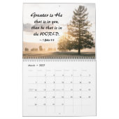 聖書感動的の詩と自然の写真 カレンダー (3月 2027)