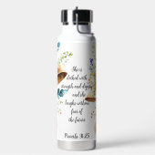 聖書感動的の詩の諺ウォーターボトル ウォーターボトル (左面)