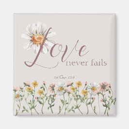 聖書感動的の「愛は必ず失敗する」 マグネット