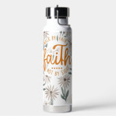 聖書感動的は見えないで信仰によって歩く ウォーターボトル (左面)