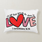 聖書感動的引用文デザイン アクセントクッション (裏面)