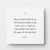 聖書感動的引用文聖なる書物、 経典賛美の信仰 フォトプラーク (正面)