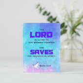 聖書感動的引用文詩篇34:18 ポストカード (スタンド正面)