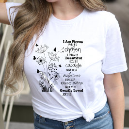 聖書感動的聖句の女性 Tシャツ
