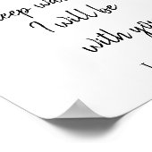 聖書感動的聖句わたしはあなたと共にある ポスター (角)