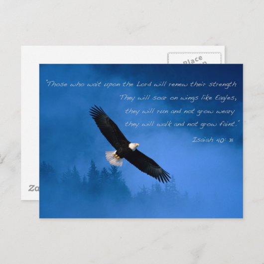 聖書感動的聖句イザヤ ポストカード (正面/裏面)