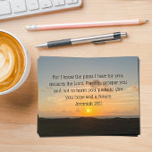 聖書感動的聖句エレミヤ29:11教会 ノートカード