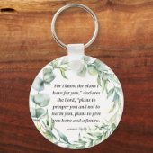 聖書感動的聖句エレミヤ29:11 キーホルダー (正面)