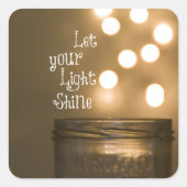 聖書感動的聖句キリスト教引用文 スクエアシール (正面)