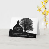 聖書感動的聖母教会 カード (黄色い花)