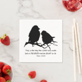 聖書感動的詩篇118:24鳥 スタンダードカクテルナプキン (インサイチュ)