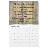 聖書感動的12男性へヶ月 カレンダー (1月 2026)